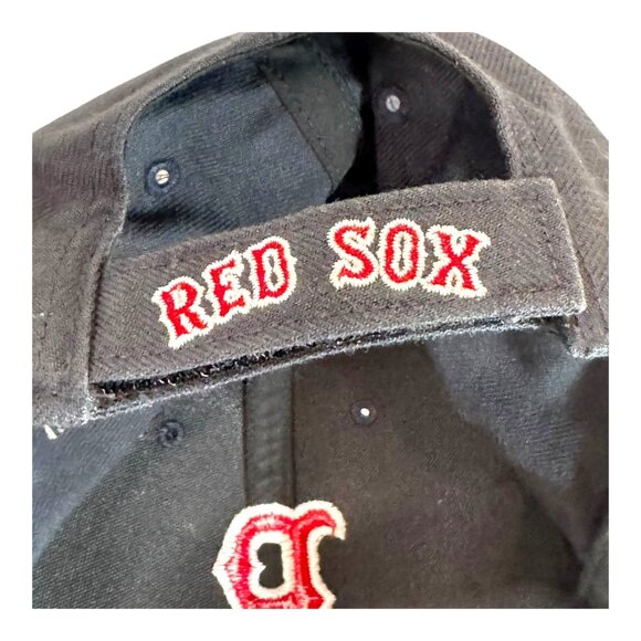 Boston Red Sox 47 Brand One Size Strapback MLB Hat Navy Baseball Cap Embroidered - Picture 3 of 11